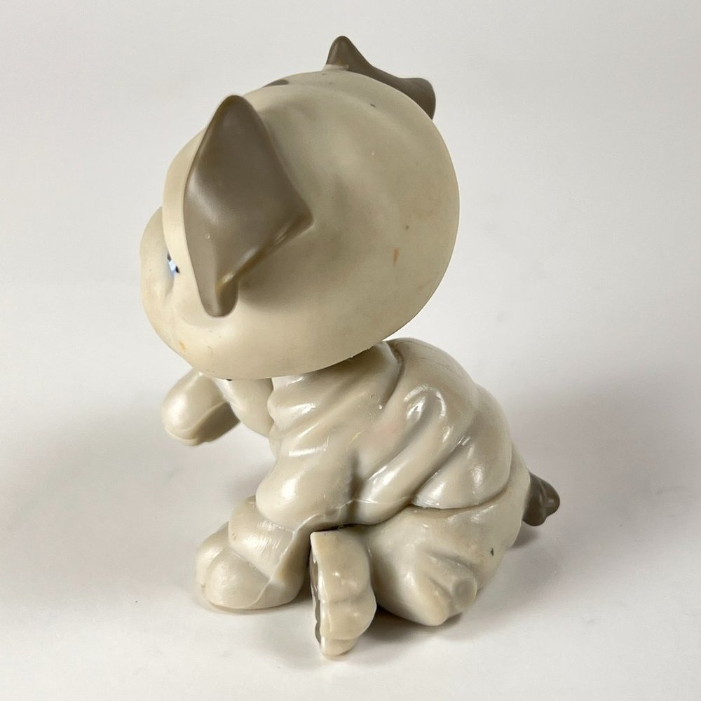 Hasbro LPS Littlest Pet Shop 508 Gray Bulldog Puppy Figure Toy 2007 - Picture 2 of 9